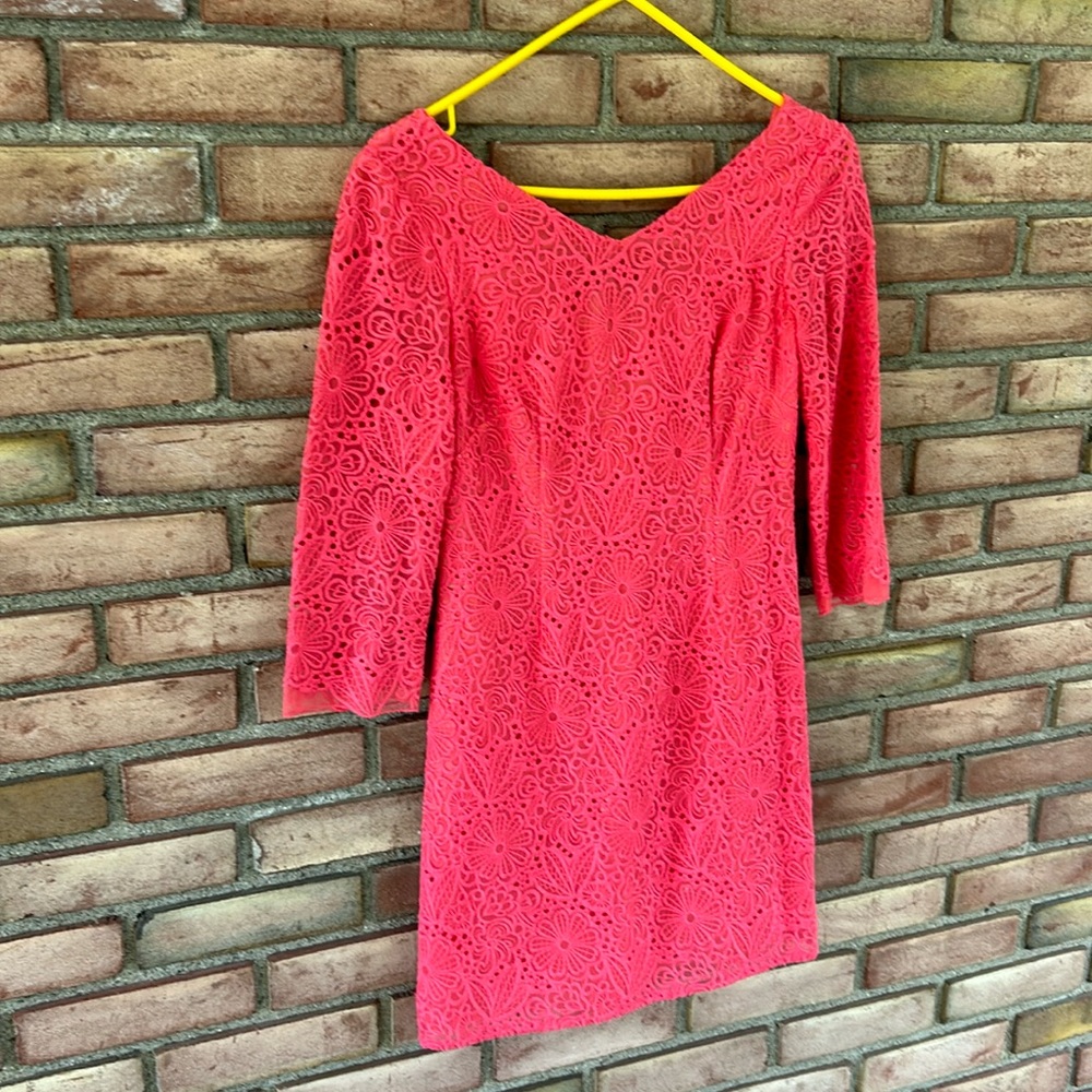 Lily Pulitzer, 0, Jenelle, coral, dress